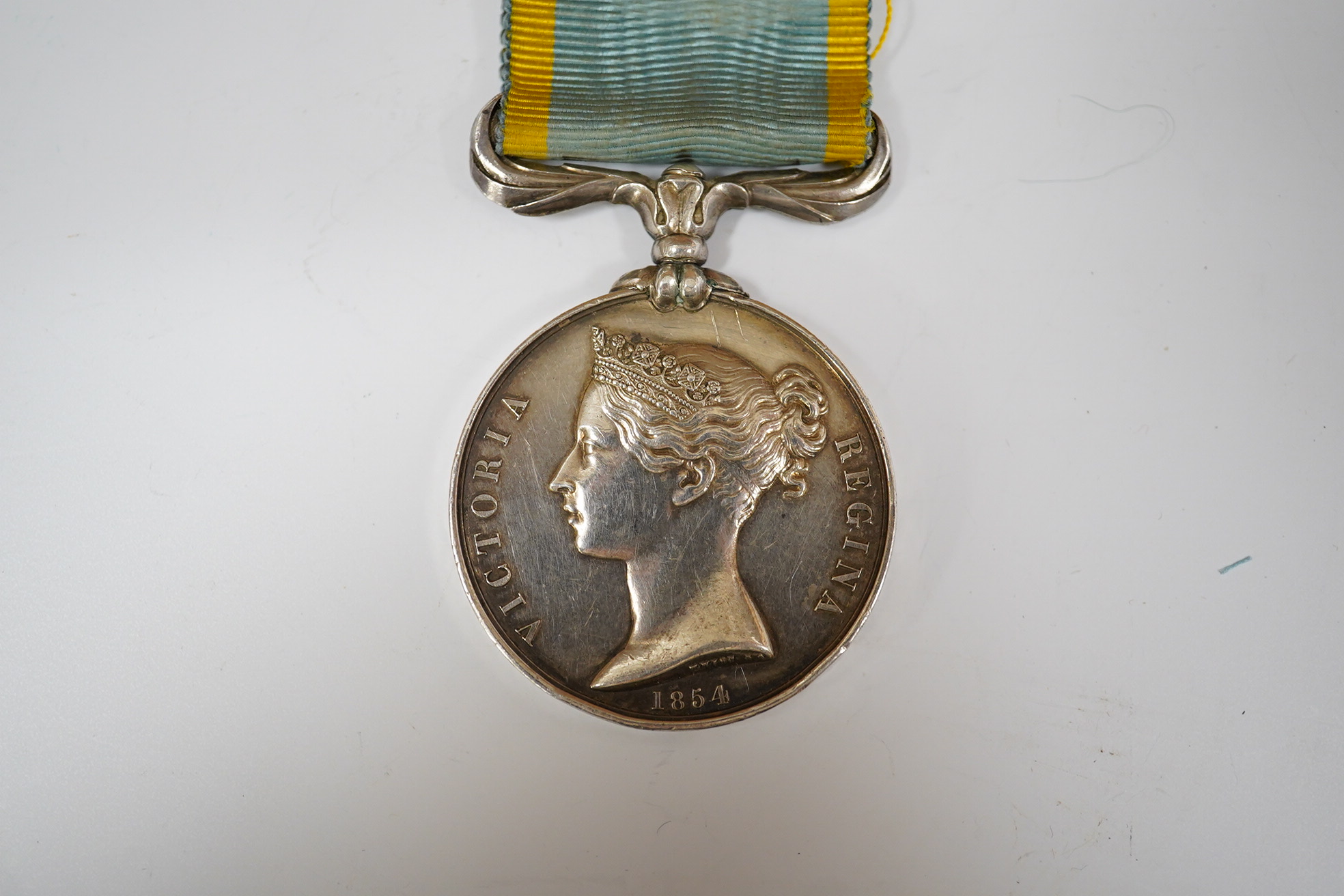 A Crimea Medal 1854 with Sebastopol clasp, unnamed as issued.